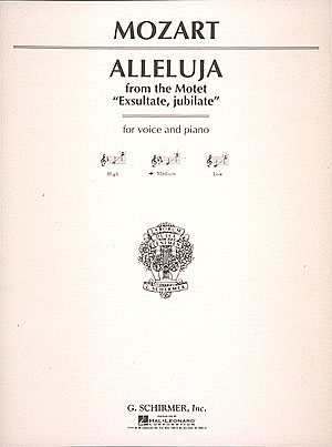 Mozart: Alleluia From Exsultate Jubilate (Medium Voice)