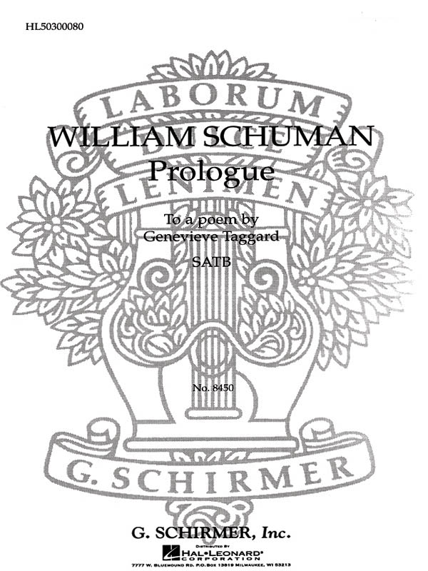 William Schuman: Prologue to a Poem