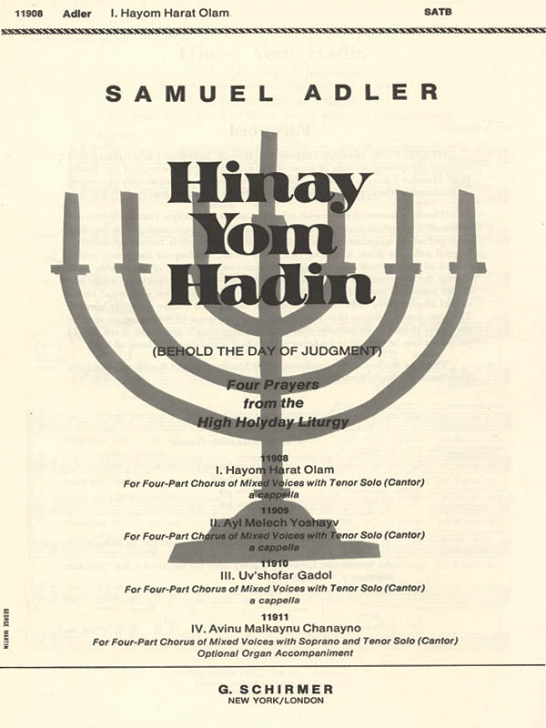 S Adler: Hayom Harat Olam