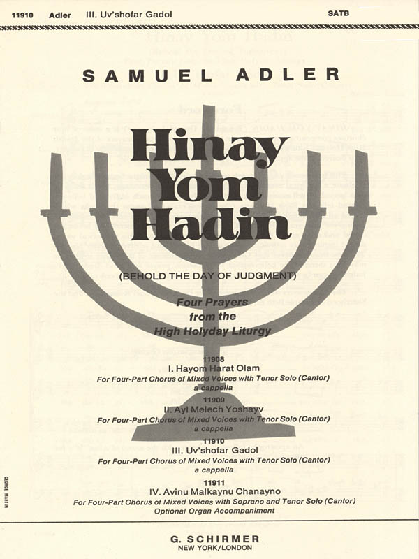 Samuel Adler: Uv'shofar Gadol - SATB