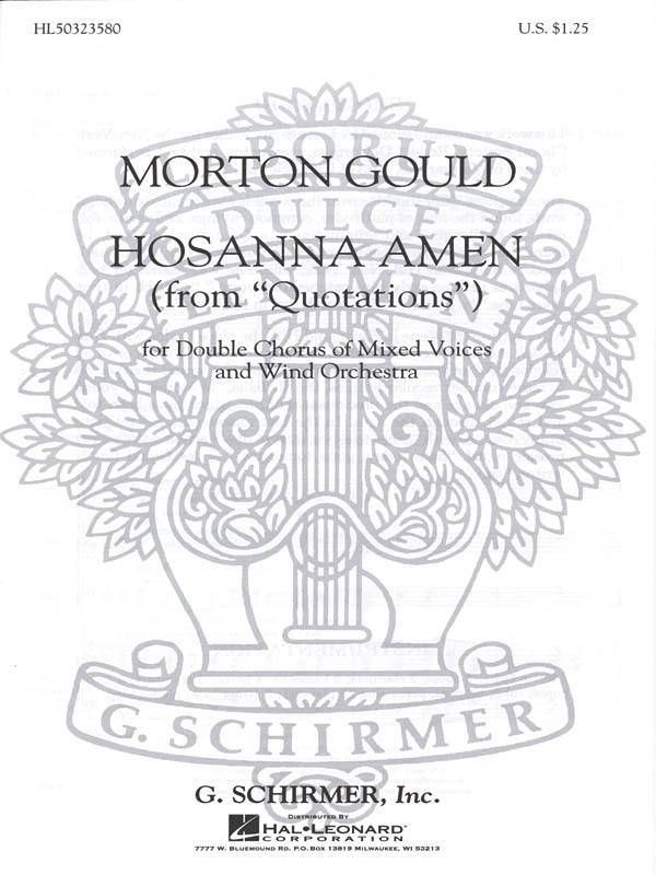 M Gould: Hosanna Amen From Quotations With Orchestra