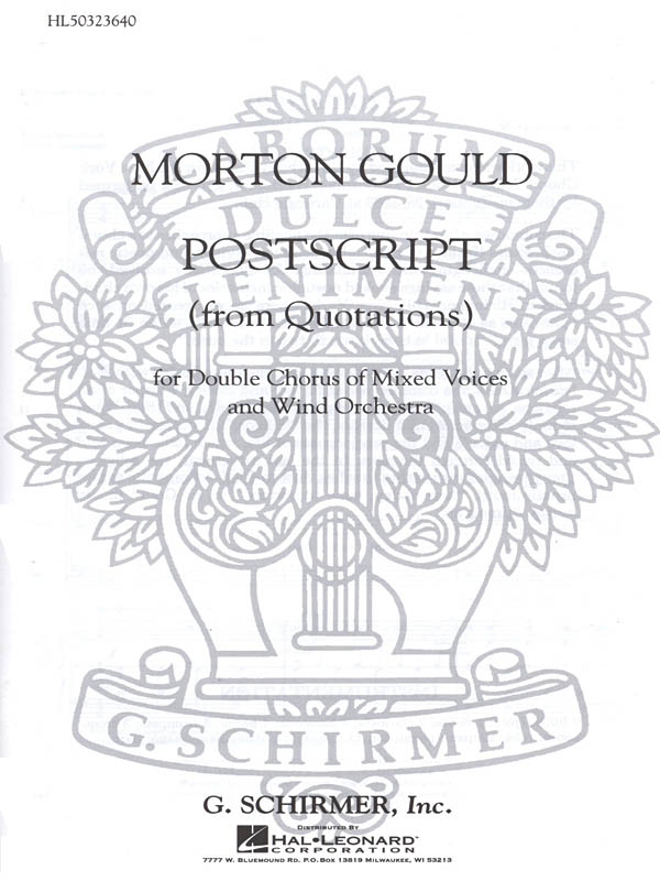 M Gould: Postscript