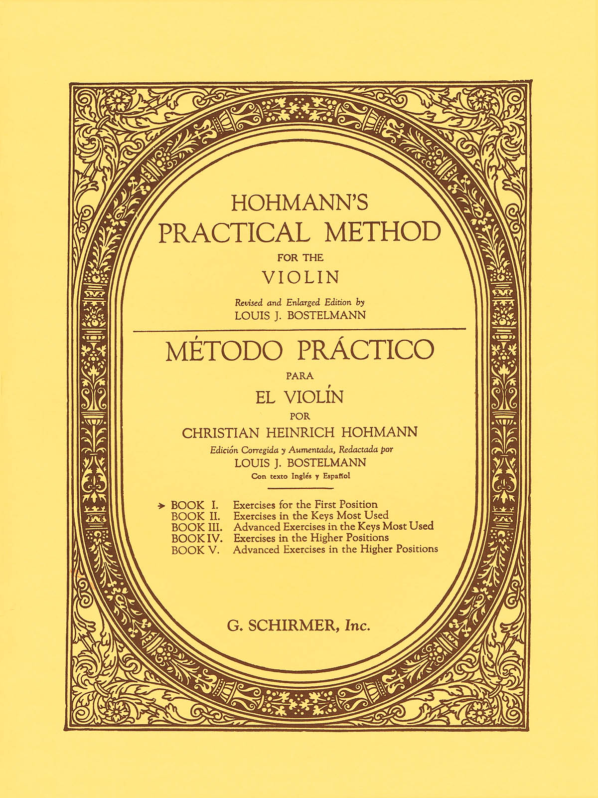 Christian Heinrich Hohmann: Practical Method for the Violin - Book 1