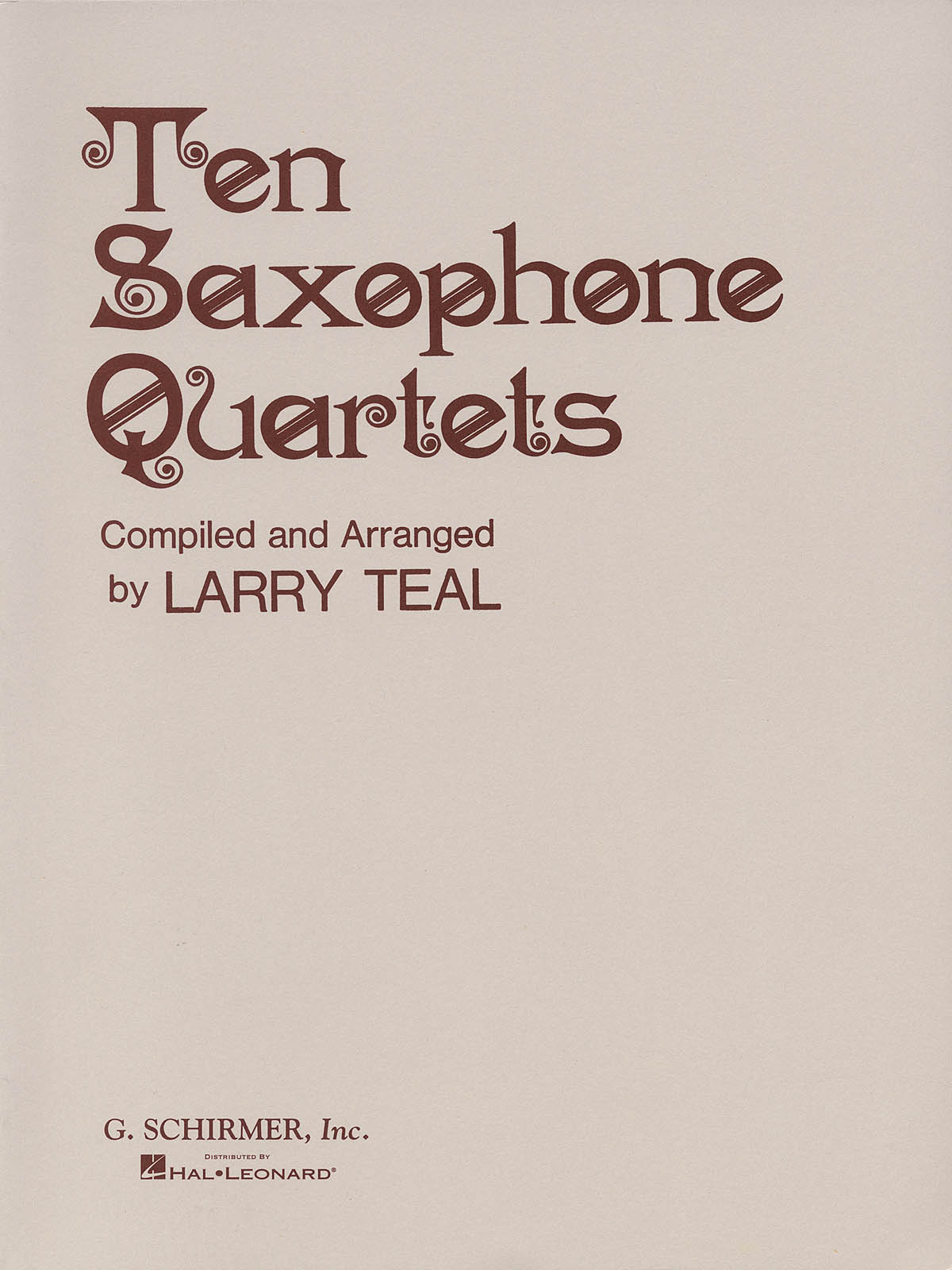 Ten Saxophone Quartets