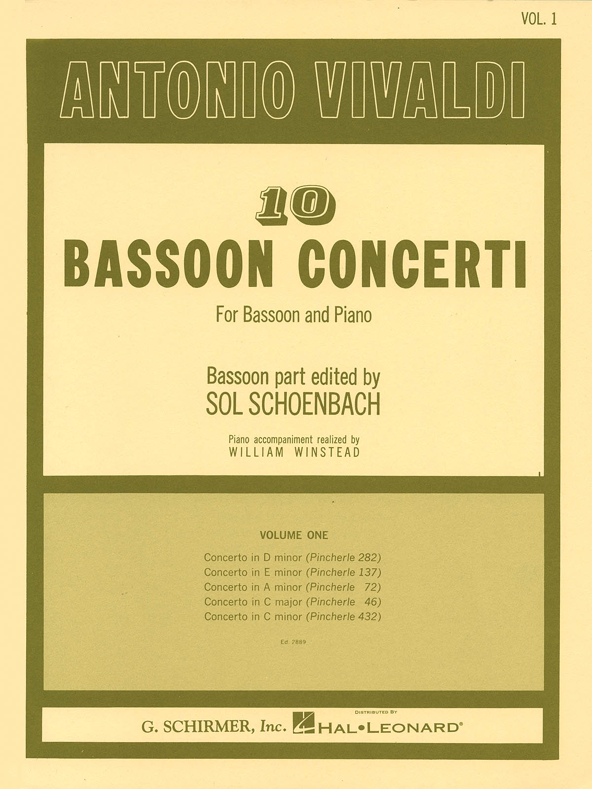 Antonio Vivaldi: 10 Bassoon Concerti, Vol. 1