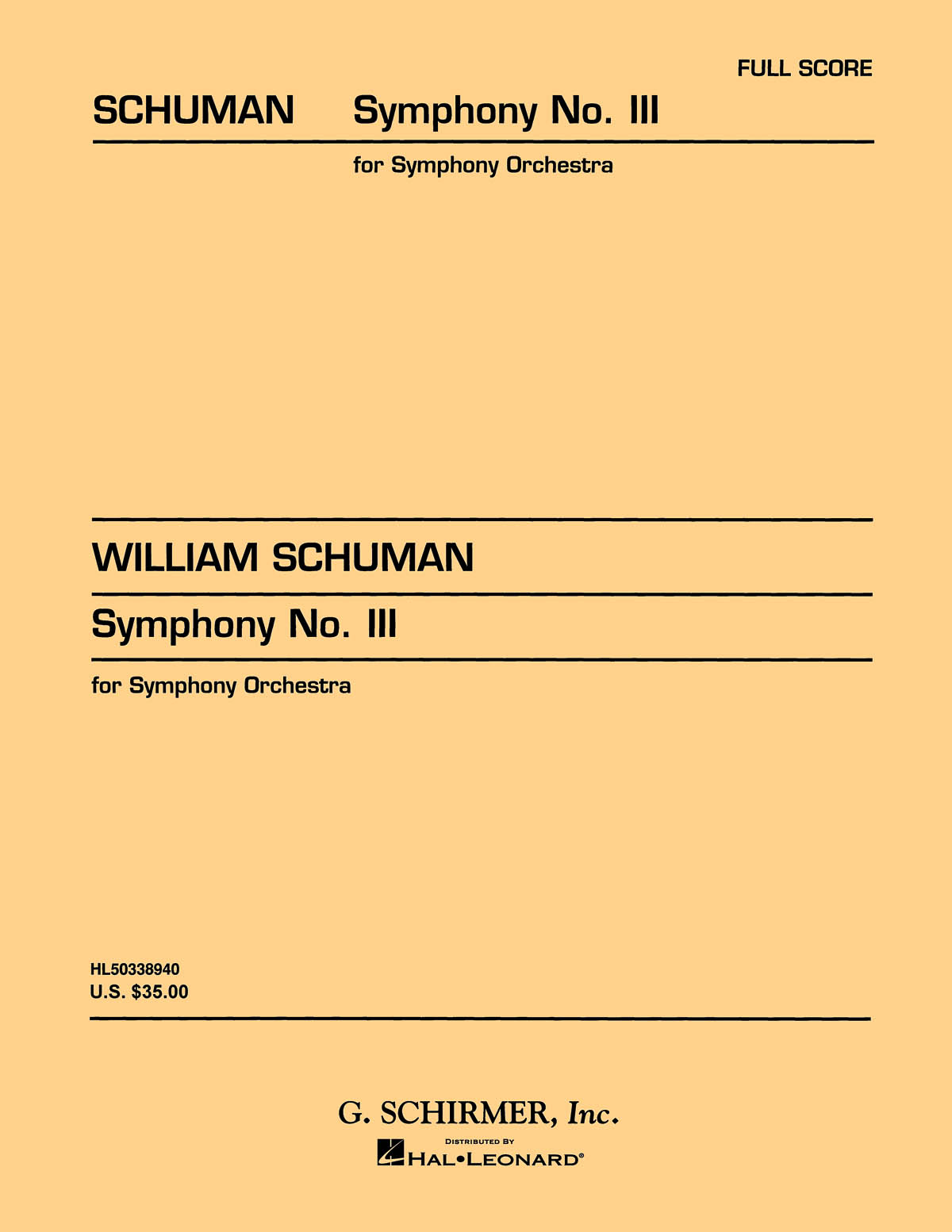 William Schuman: Symphony No. 3