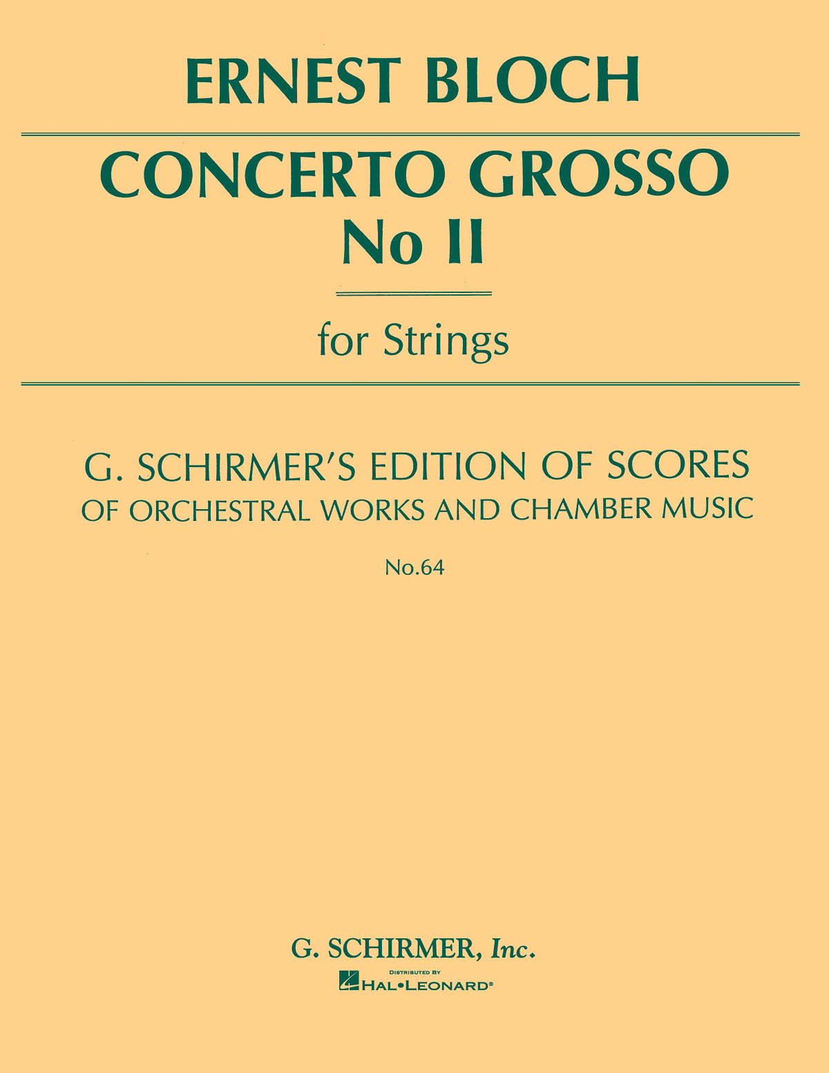 Ernst Bloch: Concerto Grosso No. 2