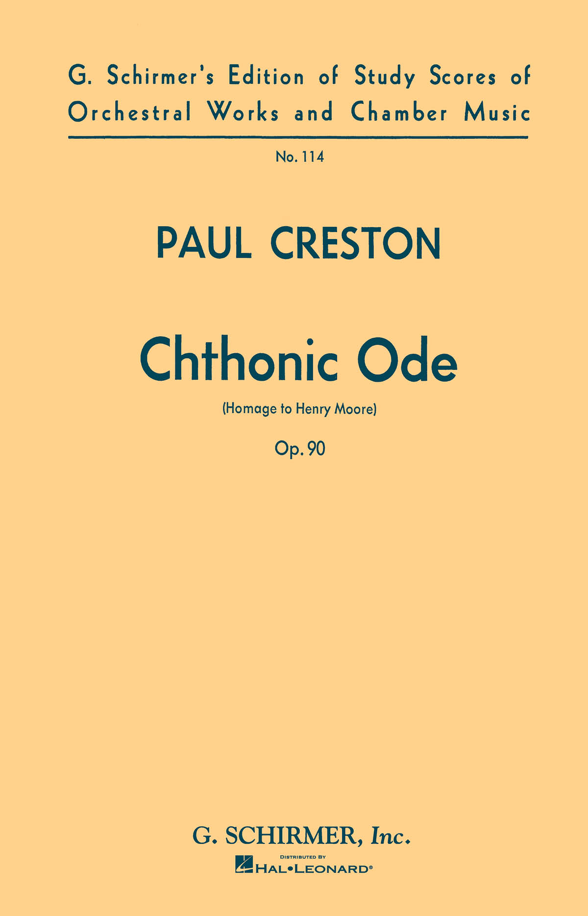 Paul Creston: Chthonic Ode, Op. 90