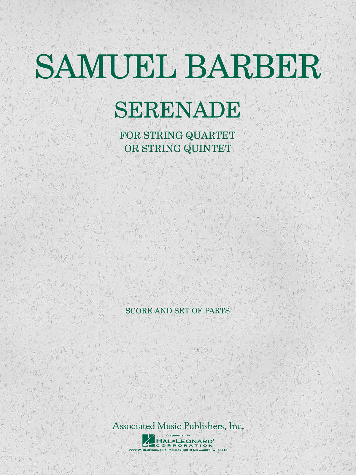 Samuel Barber: Serenade For Strings Op. 1 (Orkest)