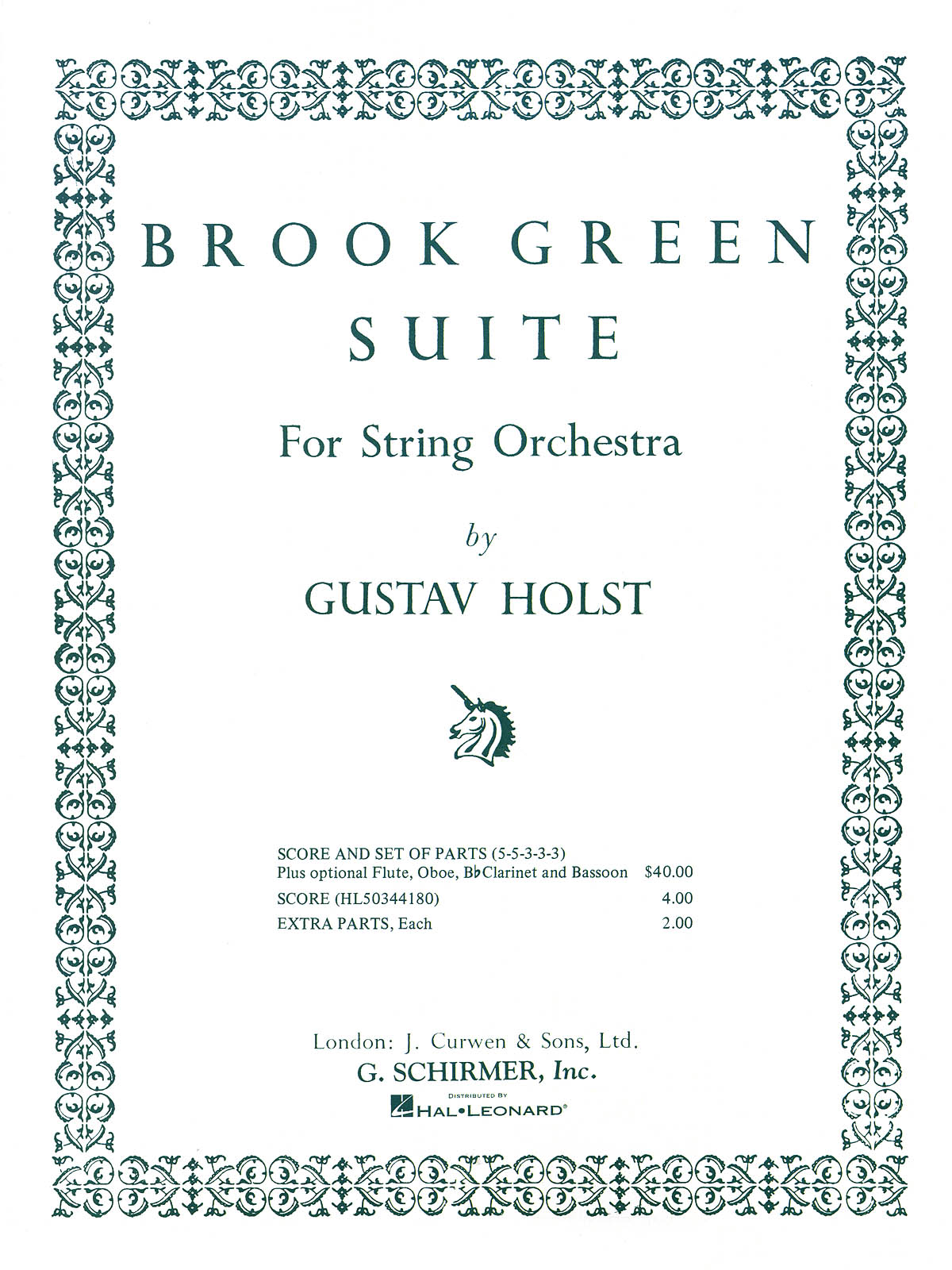 Gustav Holst: Brook Green Suite (Complete Set)