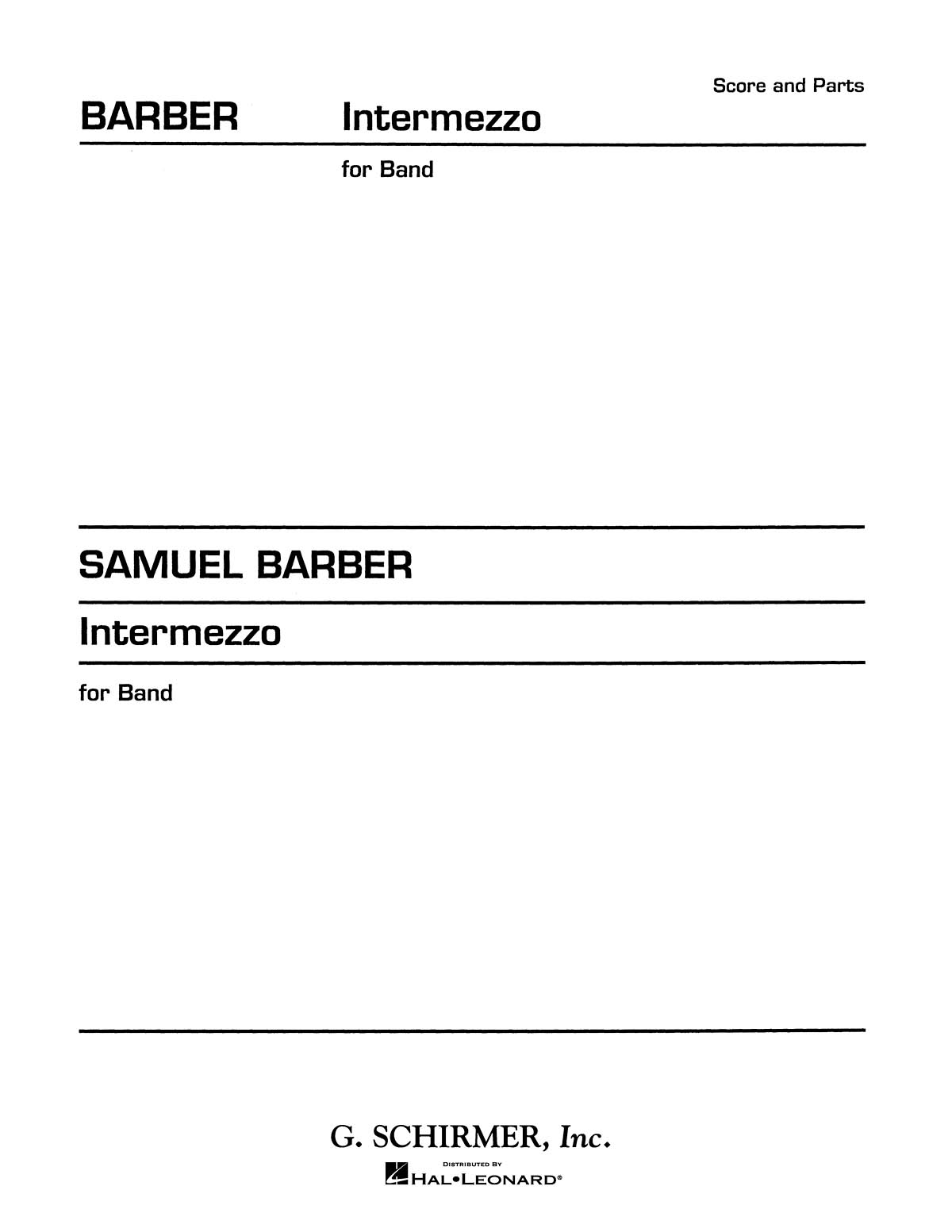 Samuel Barber: Intermezzo