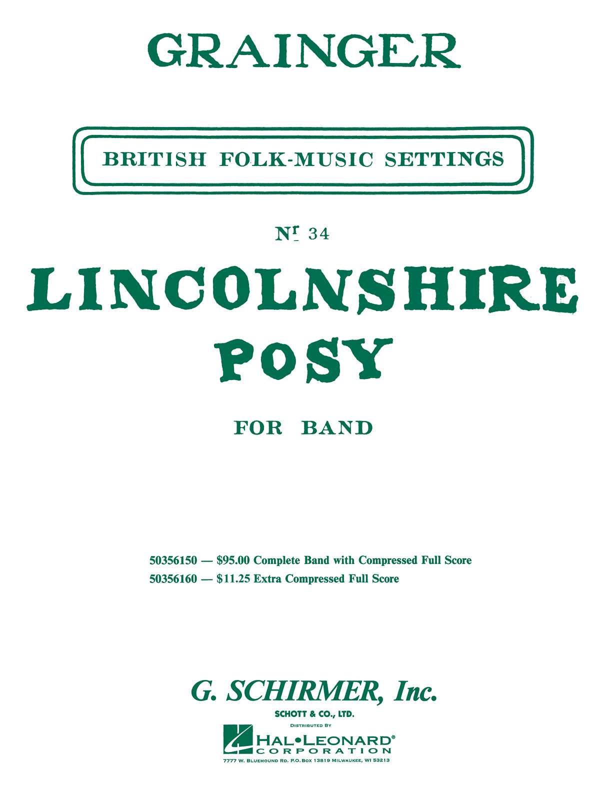 Lincolnshire Posy(Score & Parts)