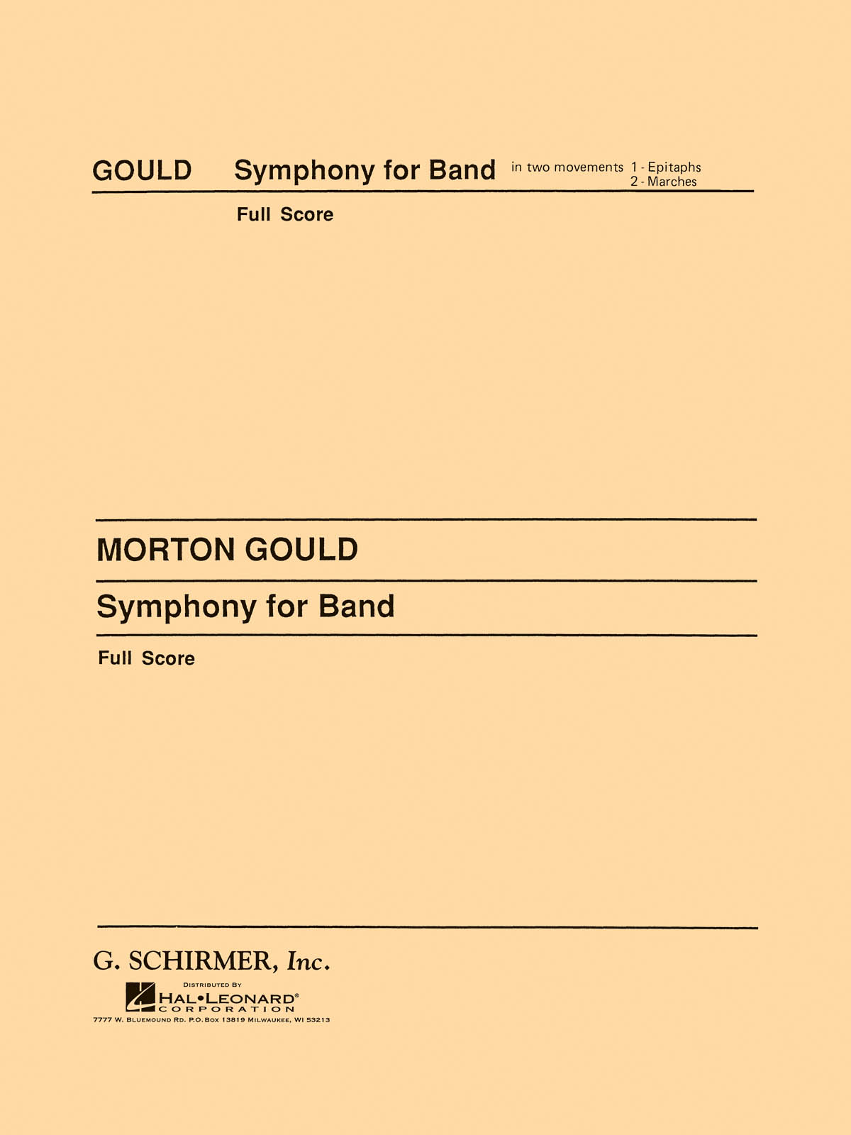 Morton Gould: Symphony No. 4 for Band