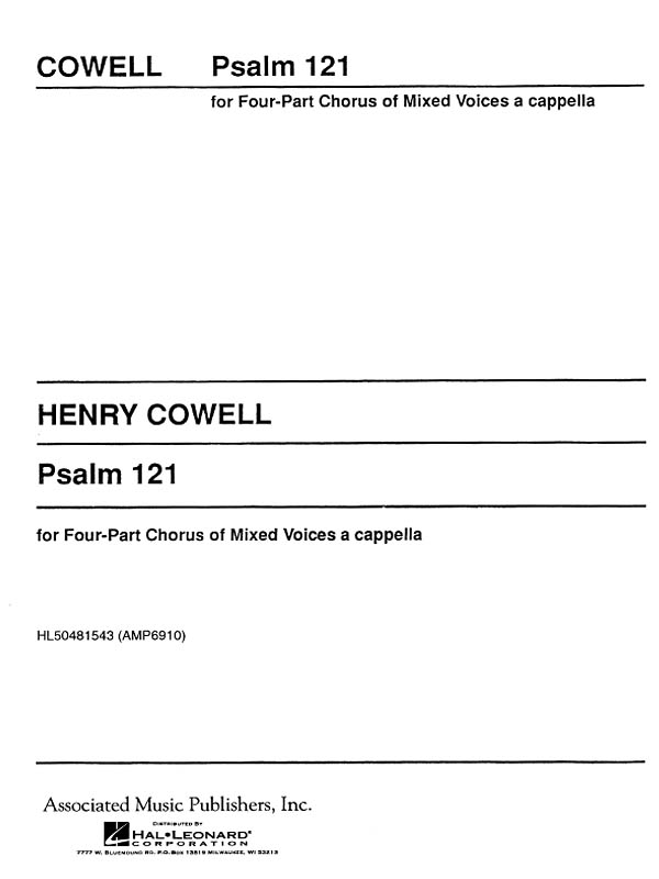 H Cowell: Psalm 121