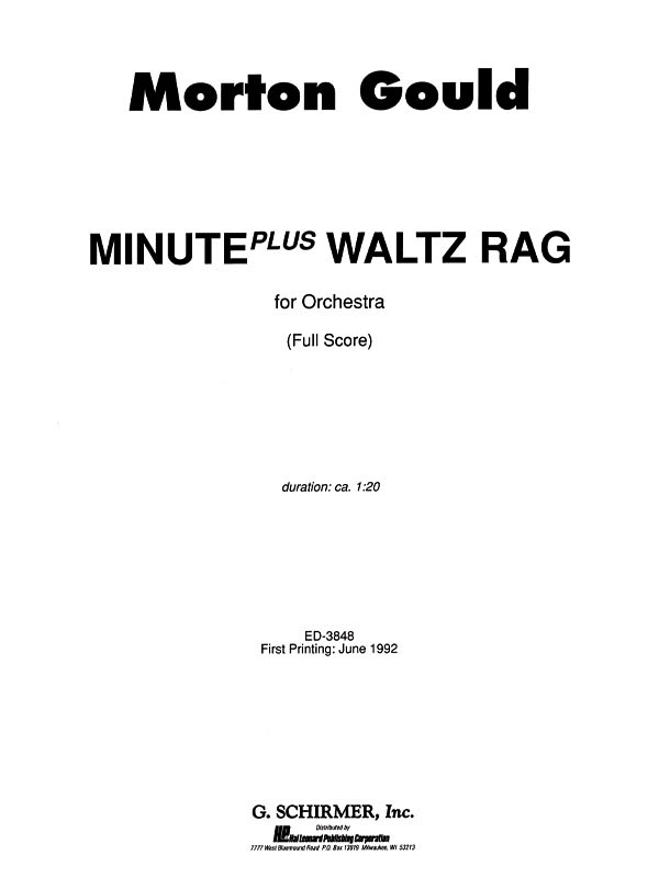 Minute Plus Waltz Rag