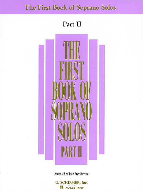 The First Book Of Soprano Solos Part II