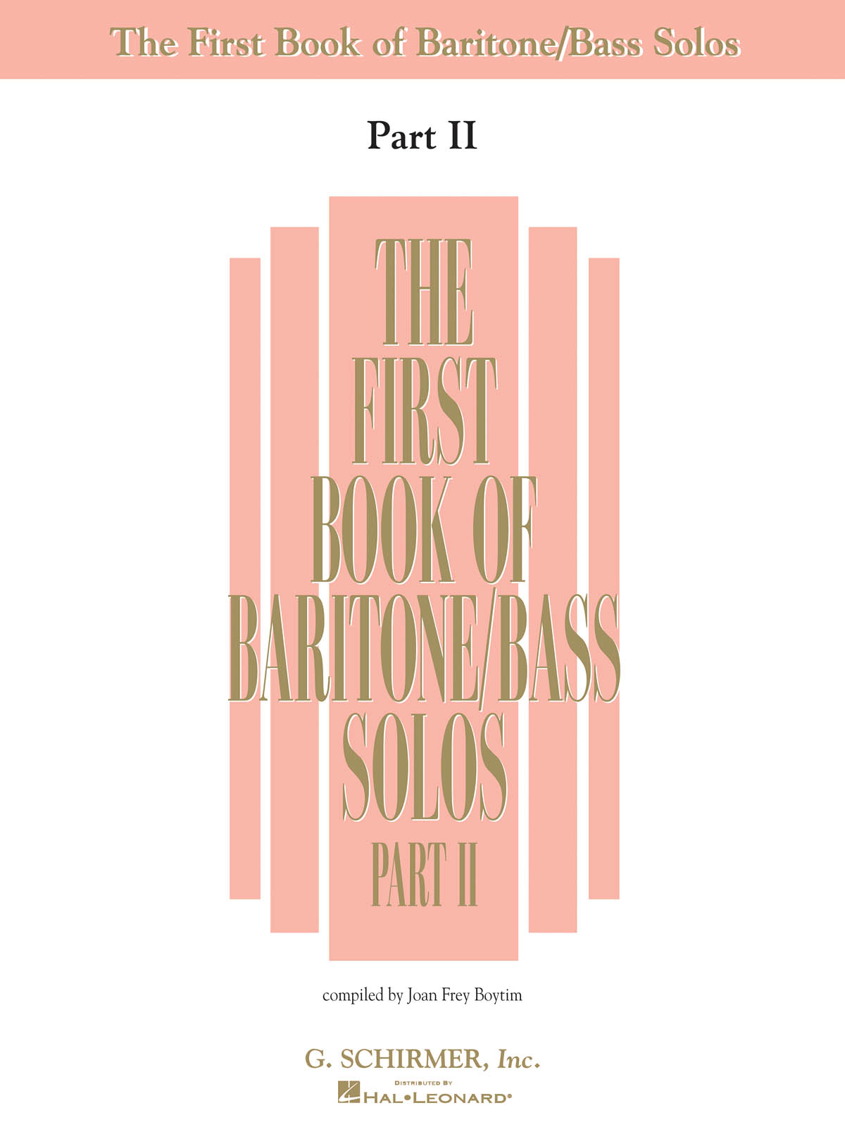 The First Book of Baritone/Bass Solos - Part II