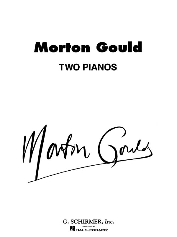 Morton Gould: Two Pianos