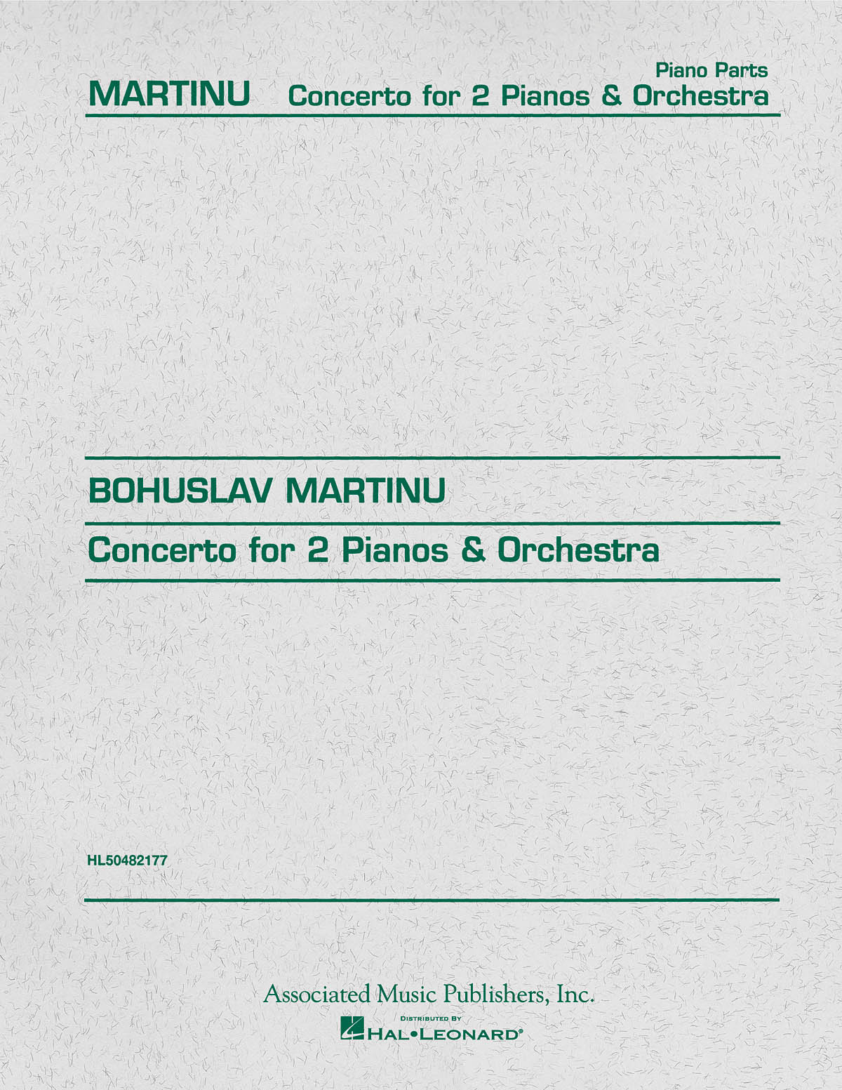 Bohuslav Martinu: Concerto for two Pianos