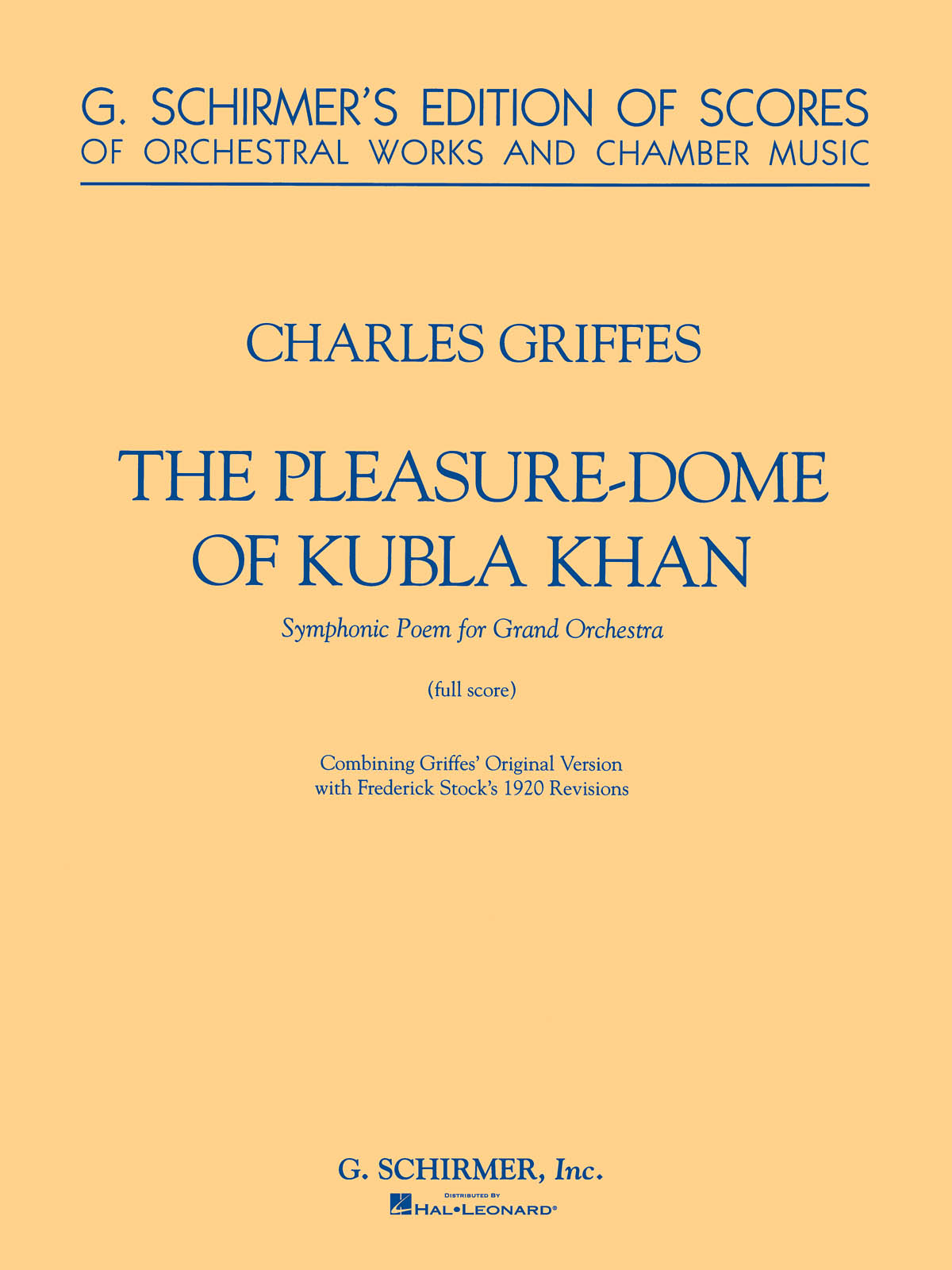 Charles T. Griffes: The Pleasure Dome of Kubla Khan
