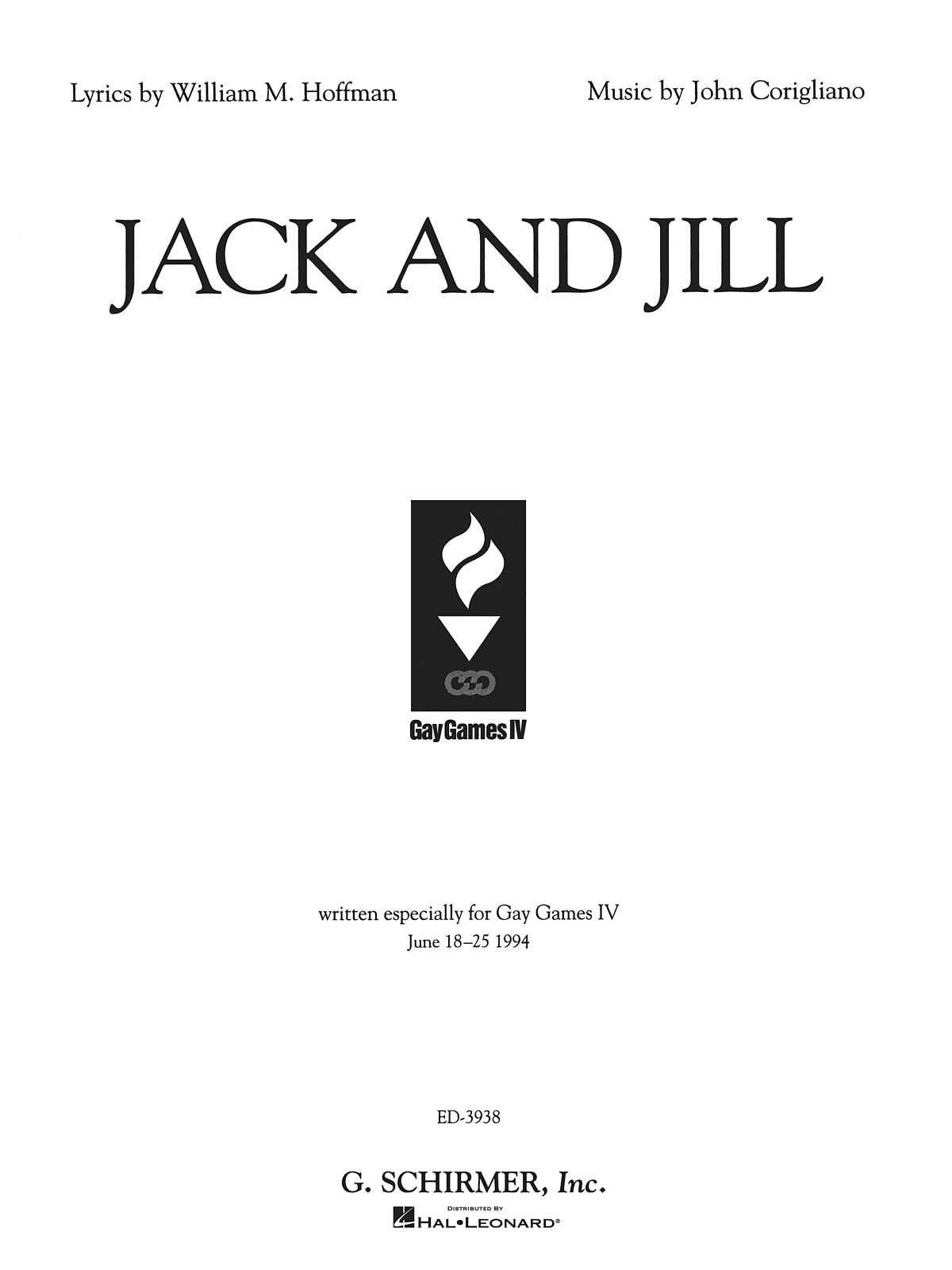 John Corigliano: Jack and Jill