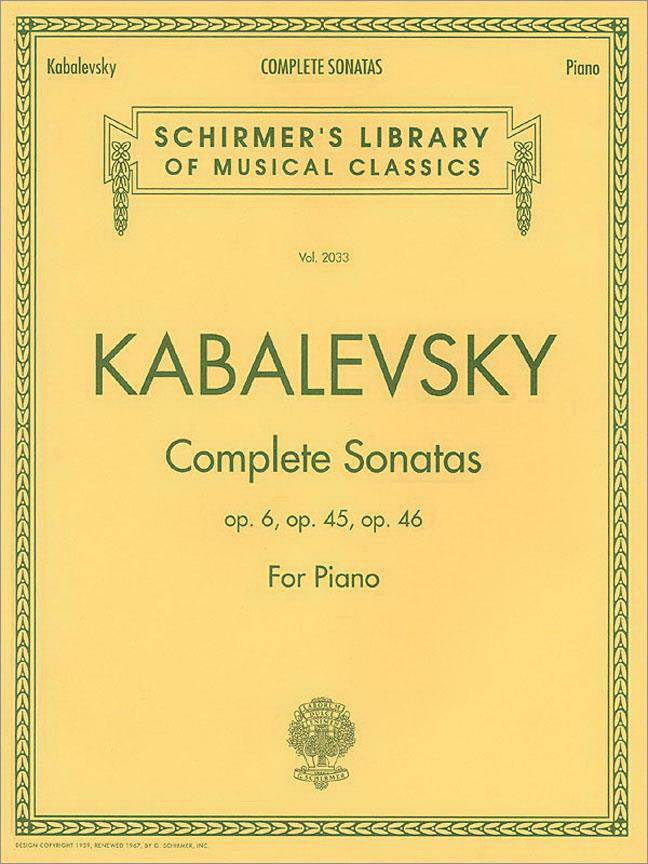 Dmitri Kabalevsky - Complete Sonatas for Piano