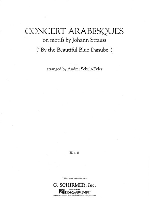 Johann Strauss: Concert Arabesques