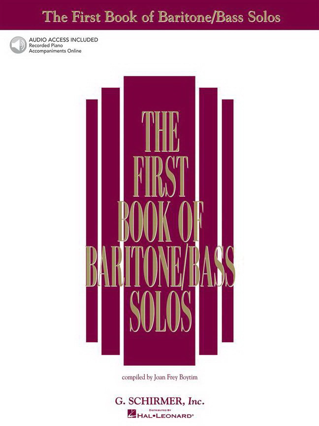 The first Book of Baritone/Bass Solos