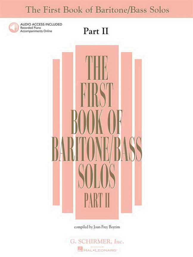 The first Book of Baritone/Bass Solos - Part II