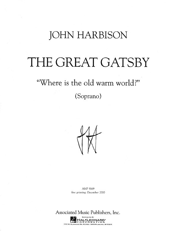 John Harbison: Where Is the Old, Warm World?