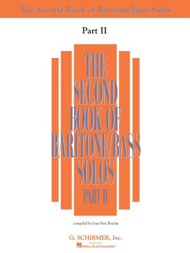 The Second Book of Baritone/Bass Solos - Part II