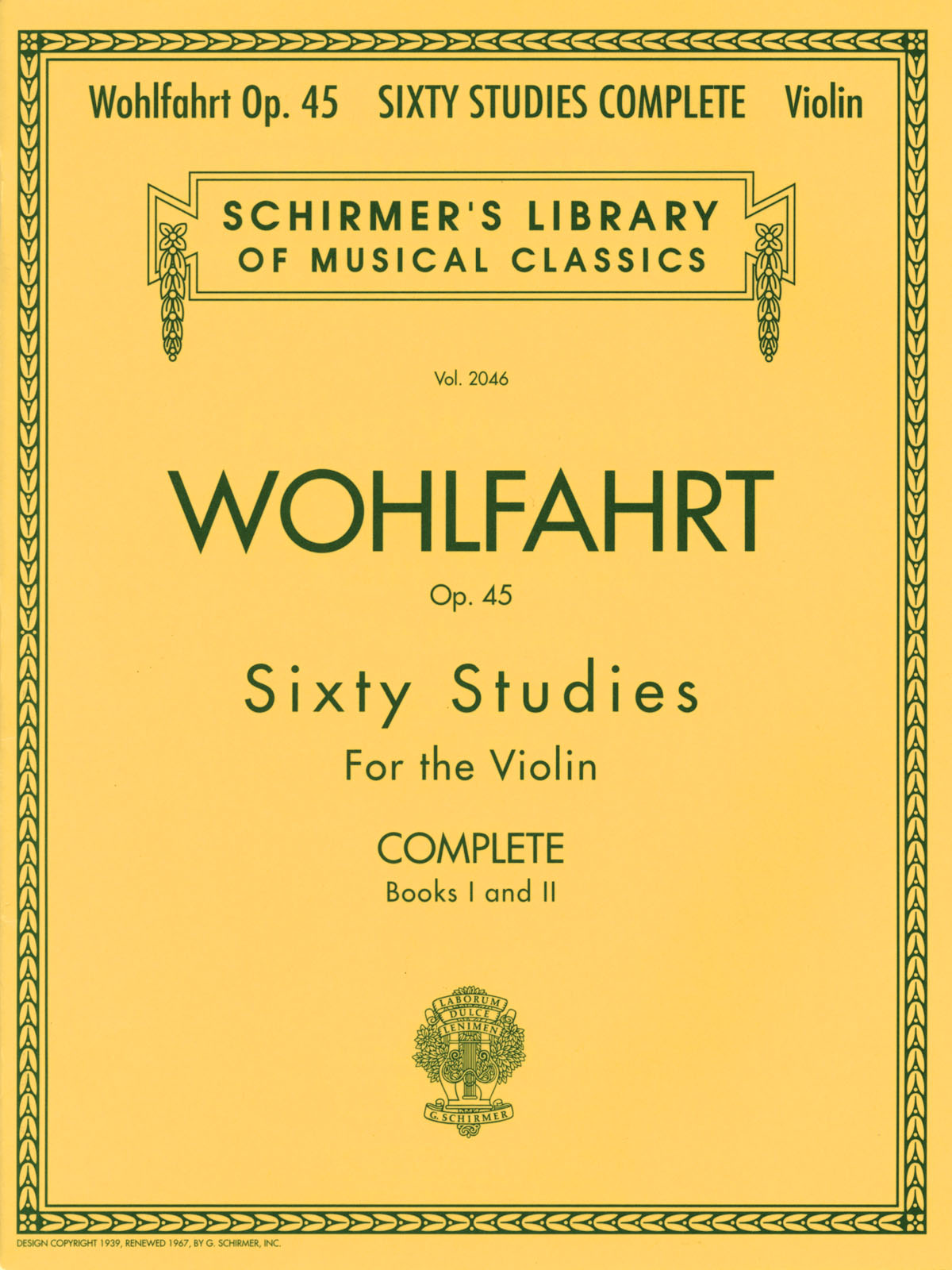 Franz Wohlfahrt: 60 Studies, Op. 45