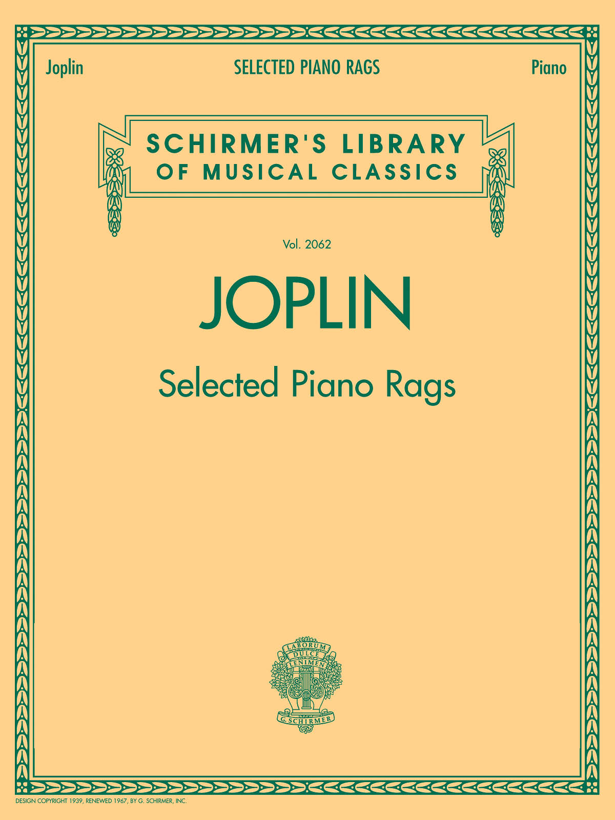 Scott Joplin: Selected Piano Rags