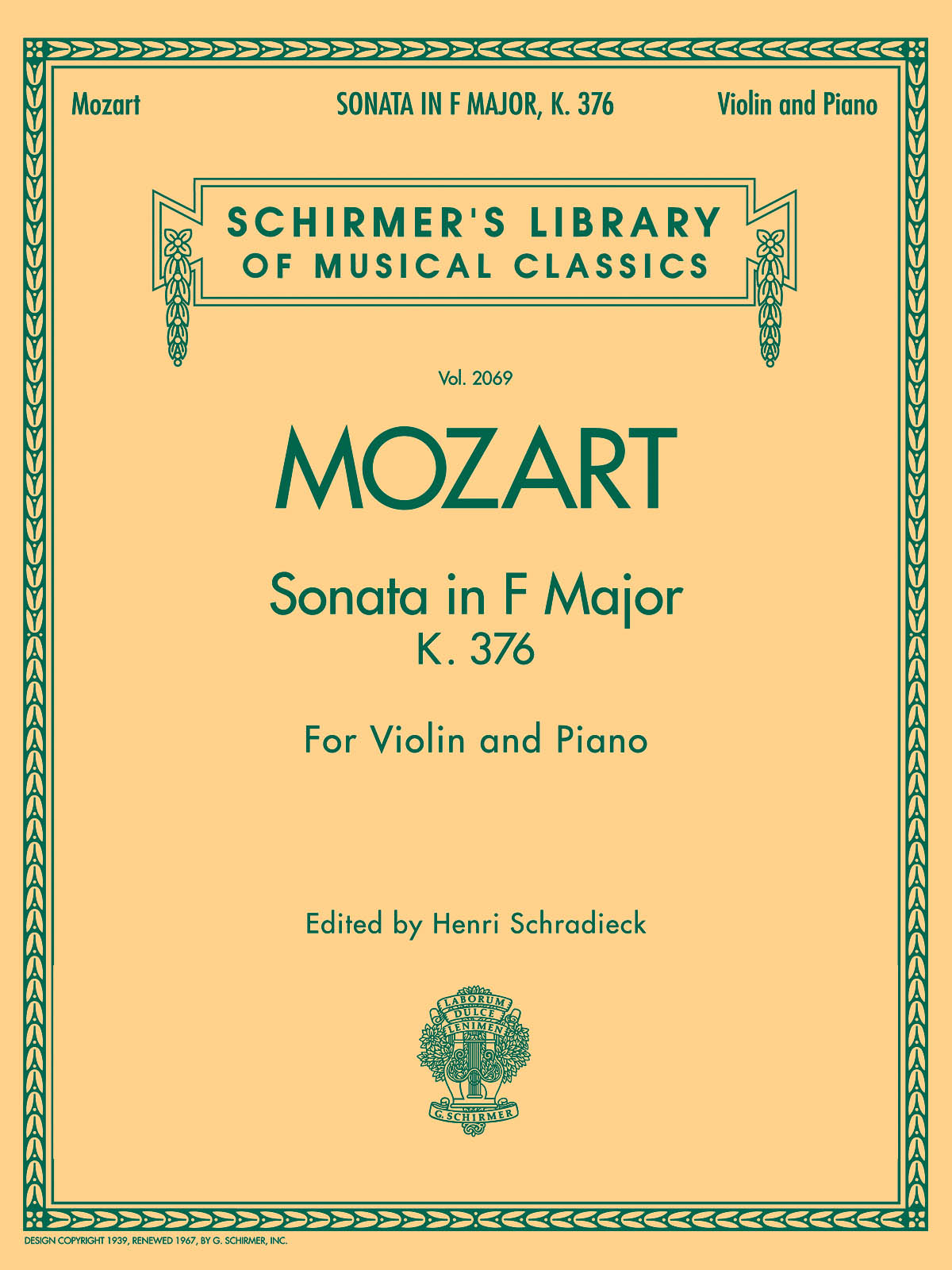 Wolfgang Amadeus Mozart: Sonata in F Major, K376