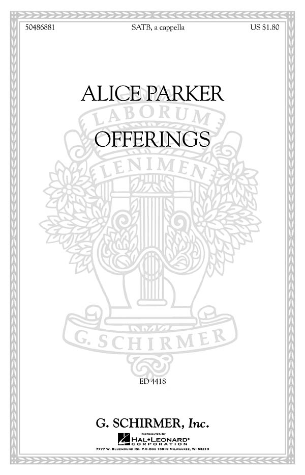 Alice Parker: Offerings