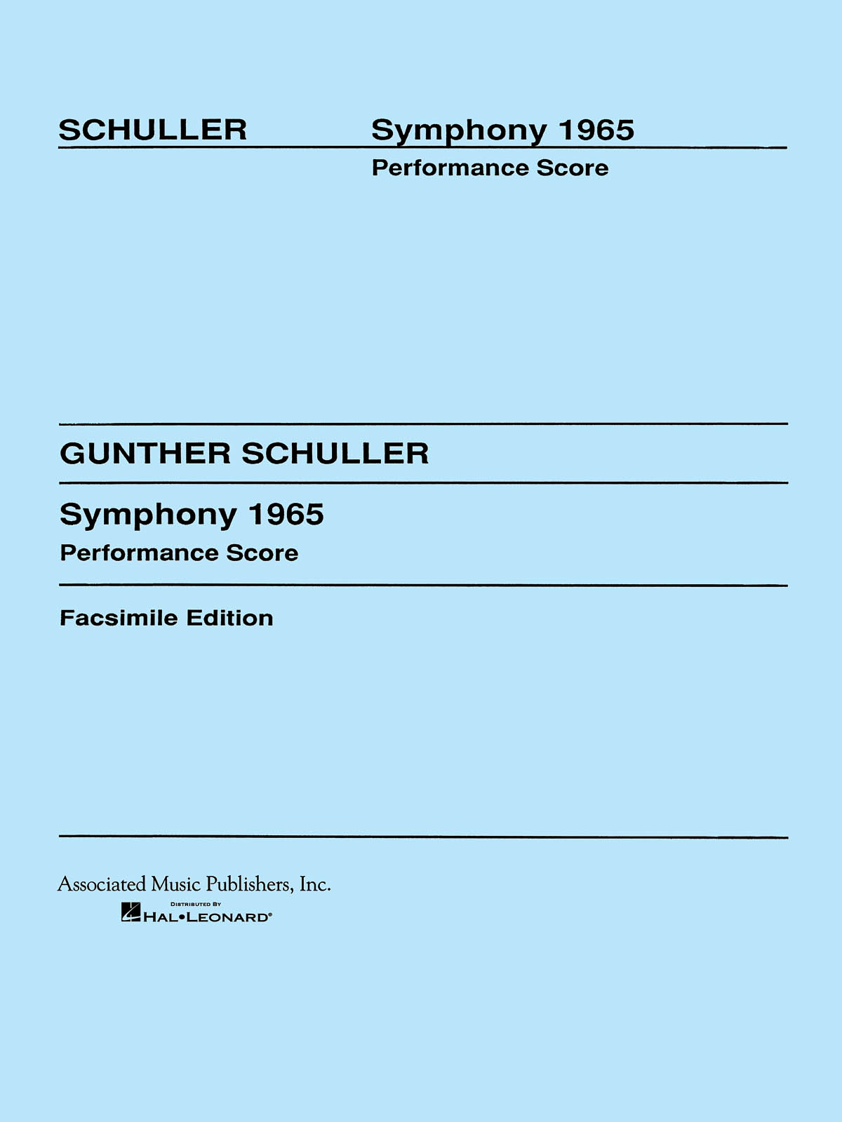 Gunther Schuller: Symphony