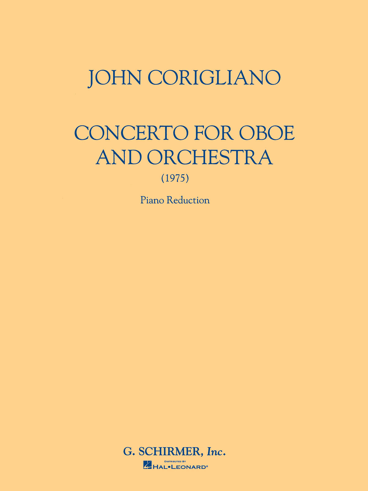 John Corigliano: Oboe Concerto