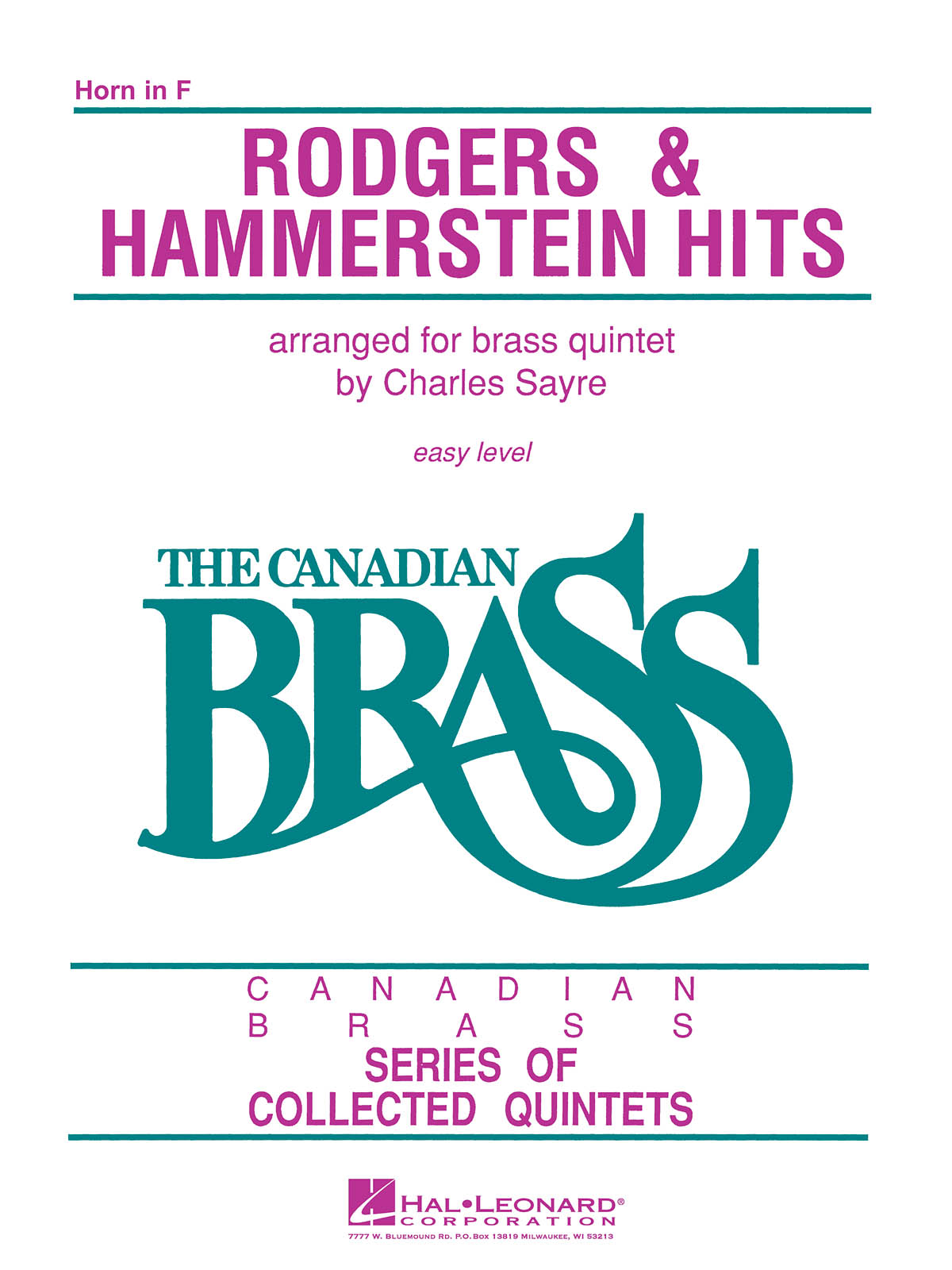 The CanadianBrass: Rodgers & Hammerstein Hits (F-Hoorn)