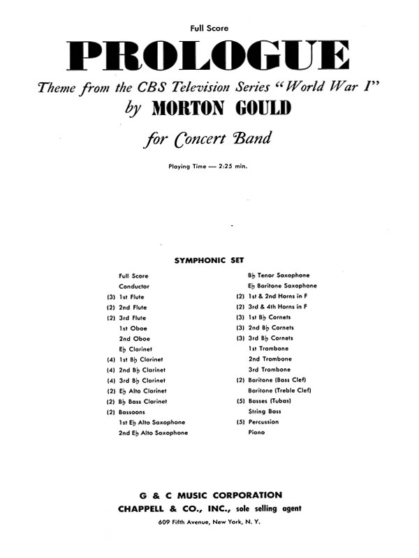 Morton Gould: Prologue