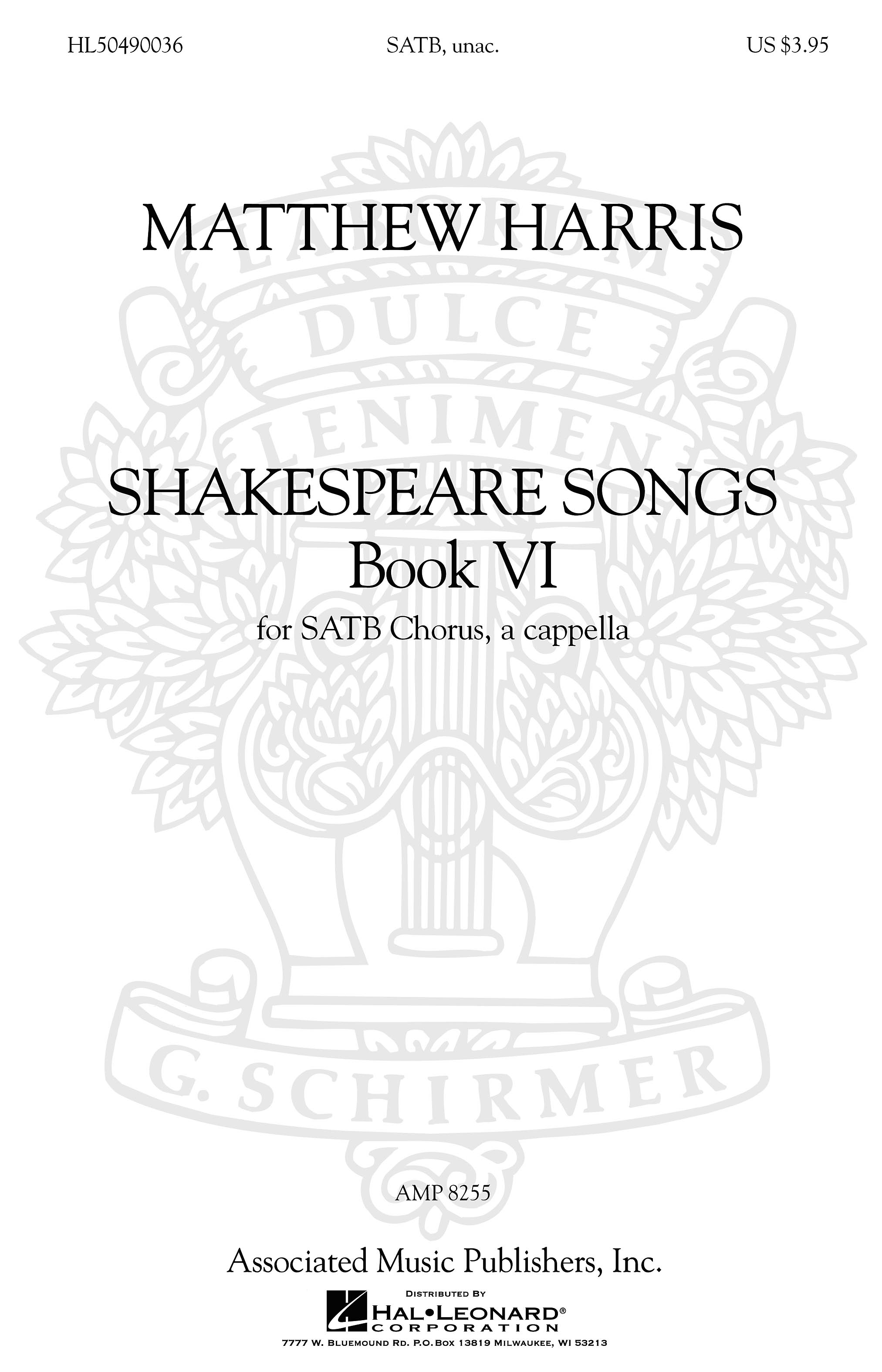 William Shakespeare: Shakespeare Songs, Book VI