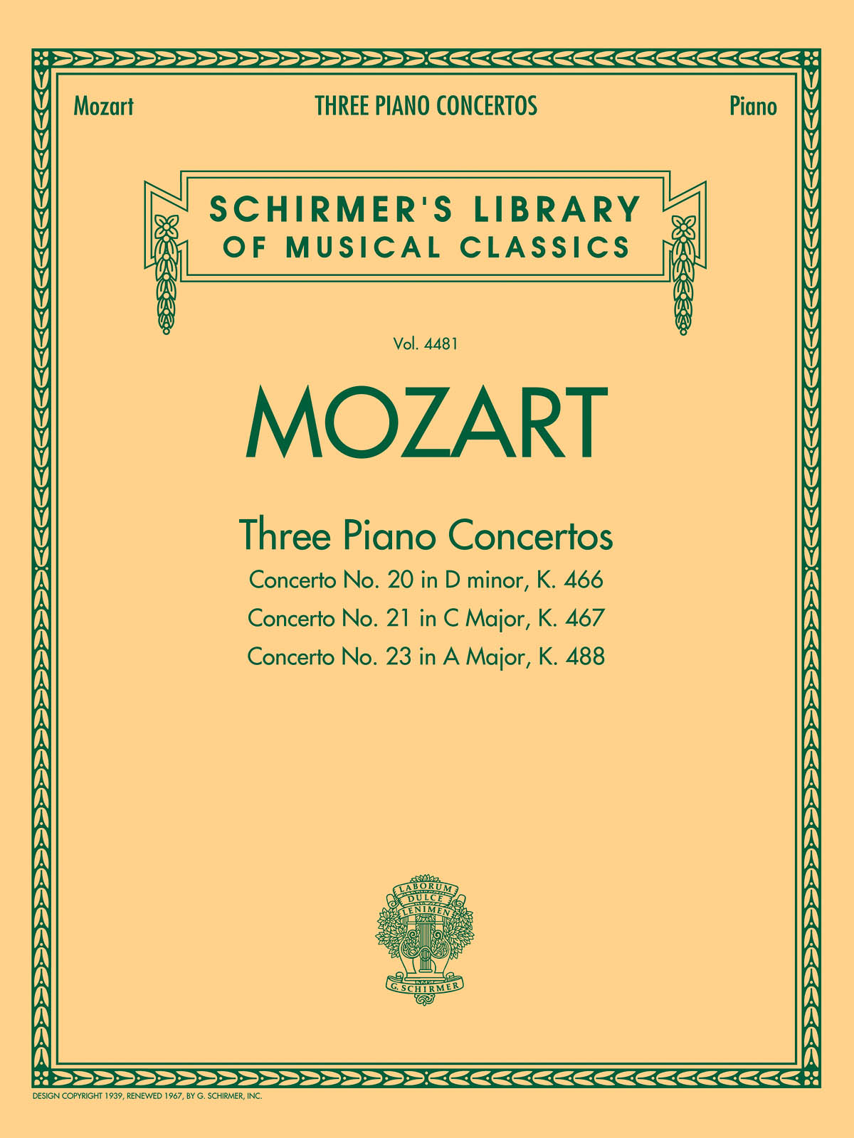 Mozart: Three Piano Concertos