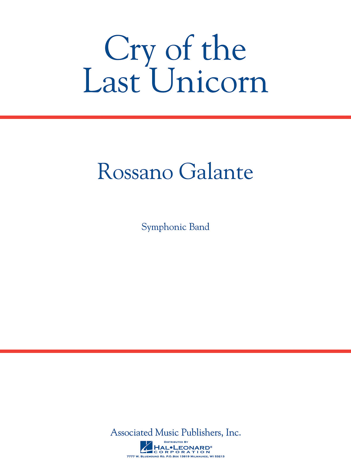 Galante: Cry of the Last Unicorn (Harmonie)