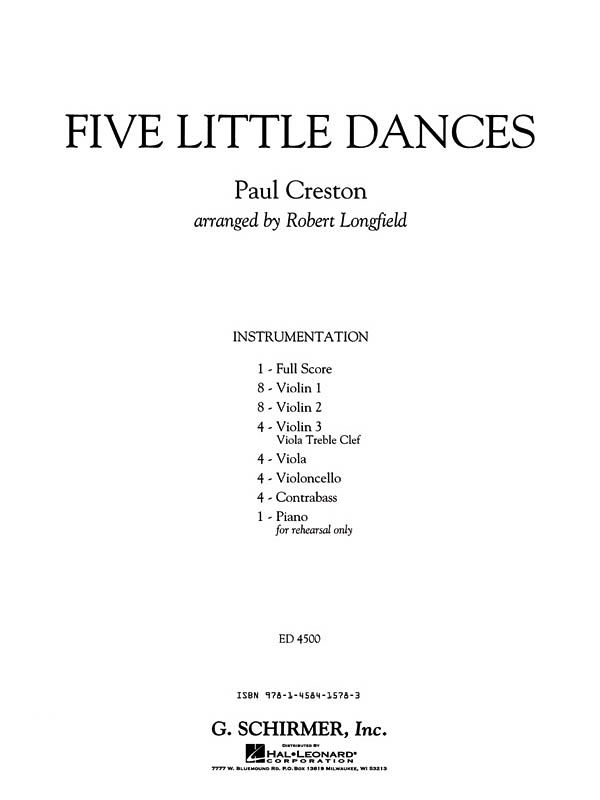 Paul Creston: Five Little Dances