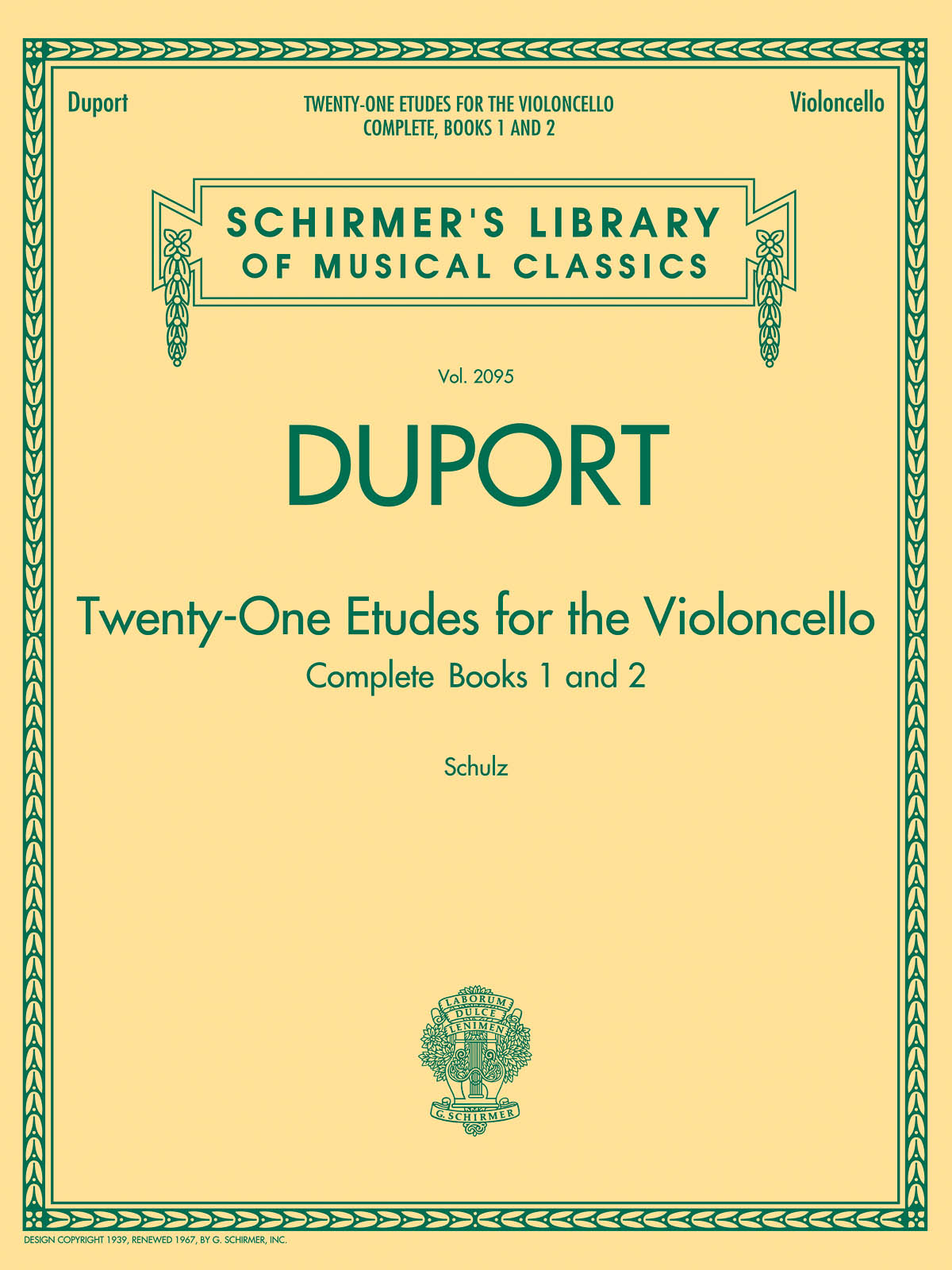 Jean-Louis Duport: 21 Etudes For Cello