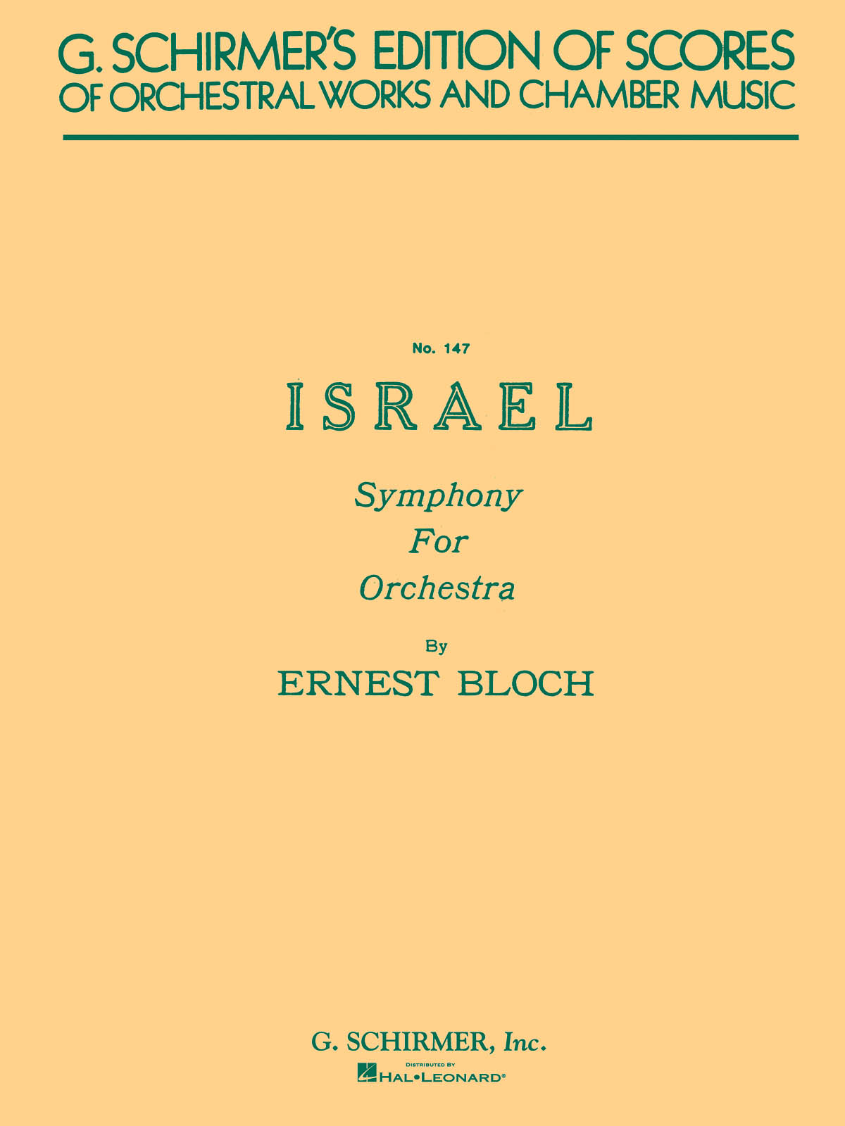 Ernst Bloch: Israel Symphony