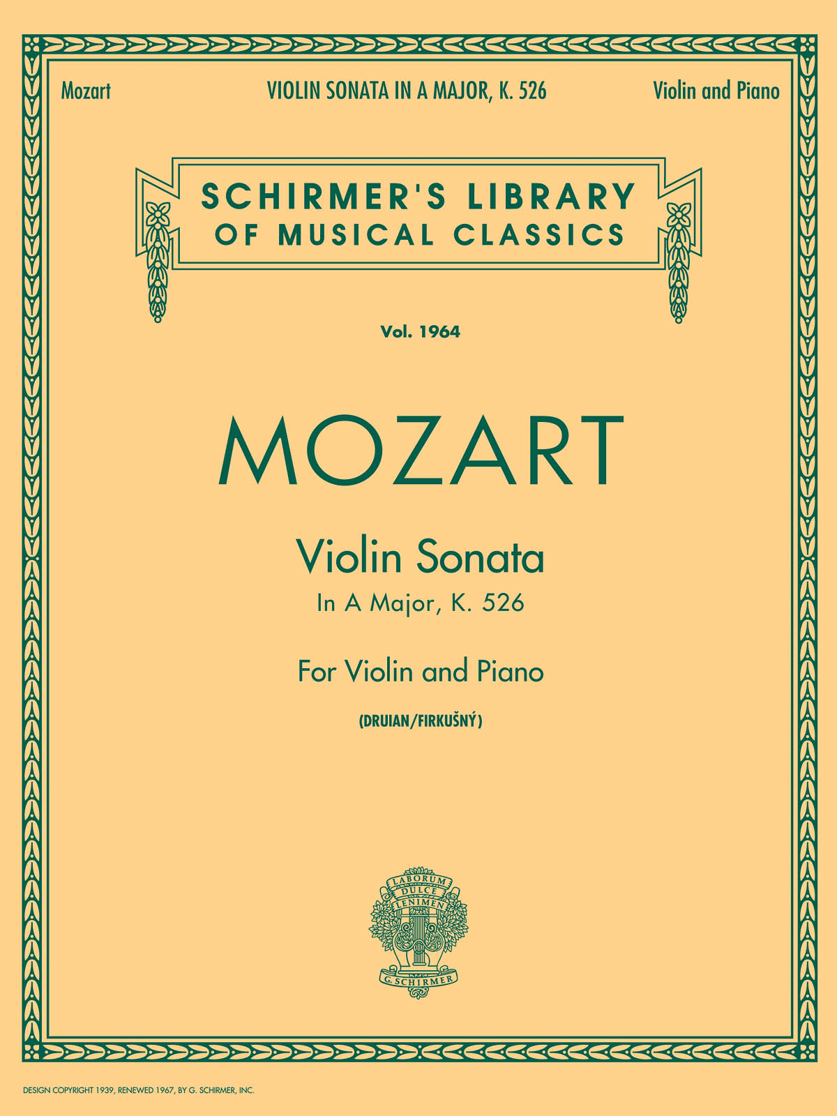 Wolfgang Amadeus Mozart: Sonata in A, K.526