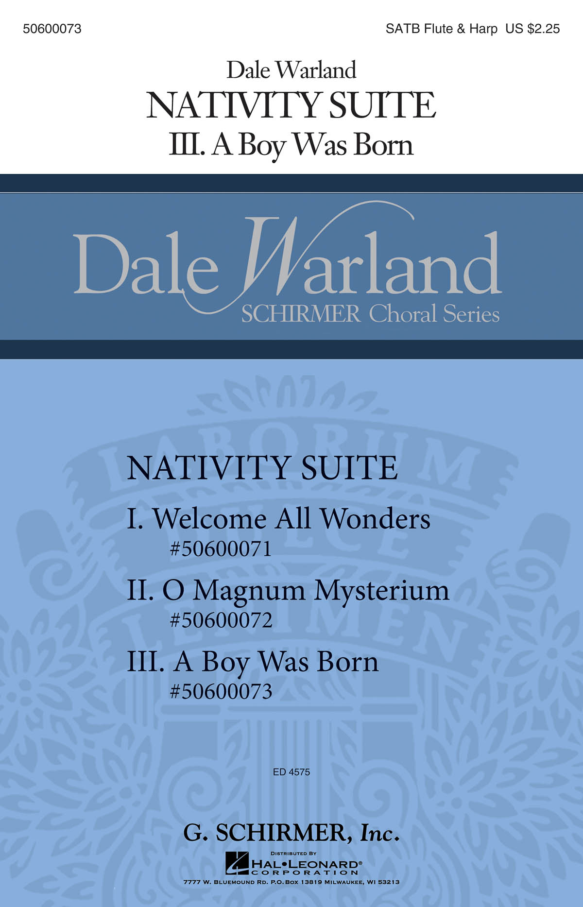 Dale Warland: A Boy Was Born