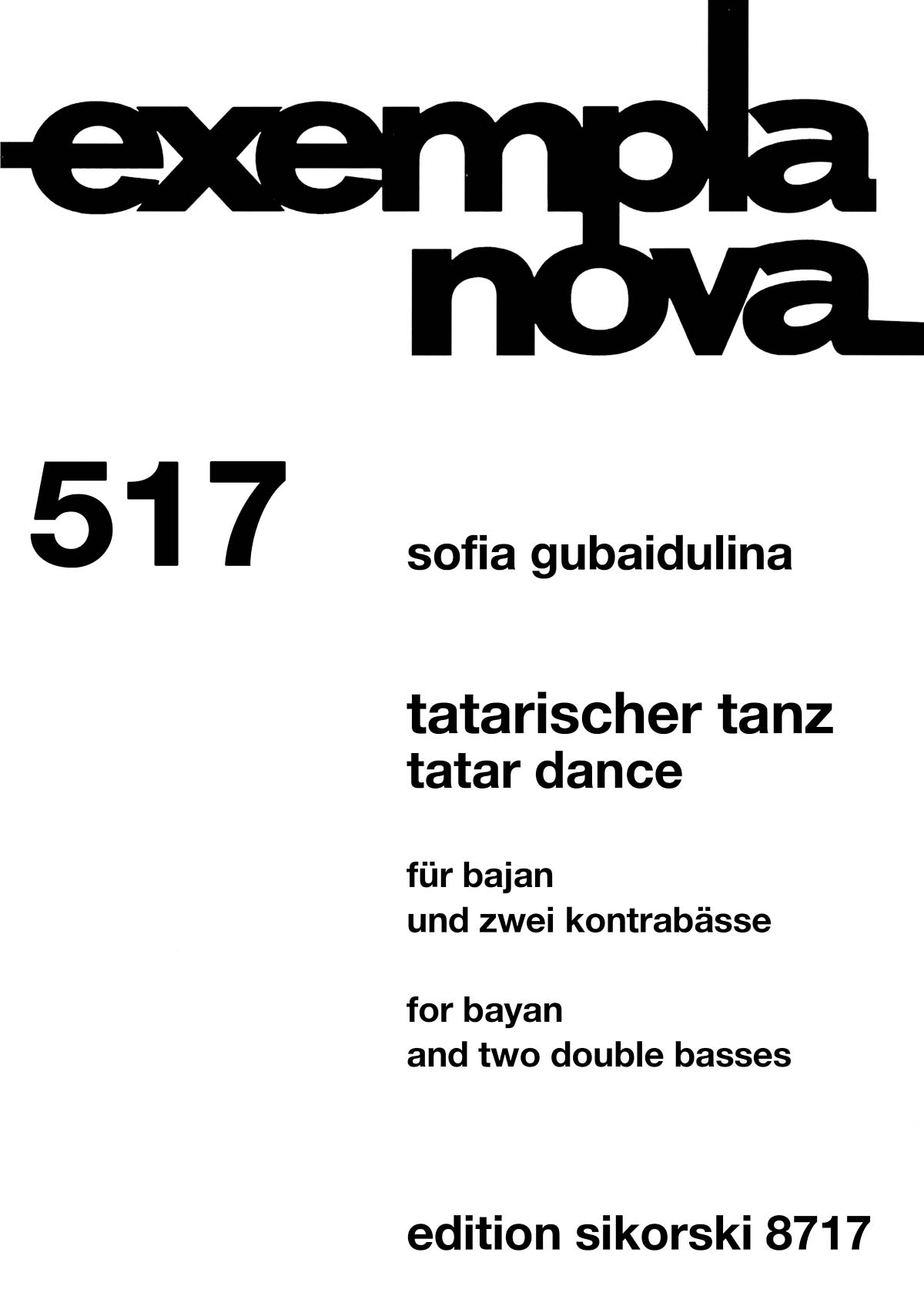 Sofia Gubaidulina: Tatar Dance