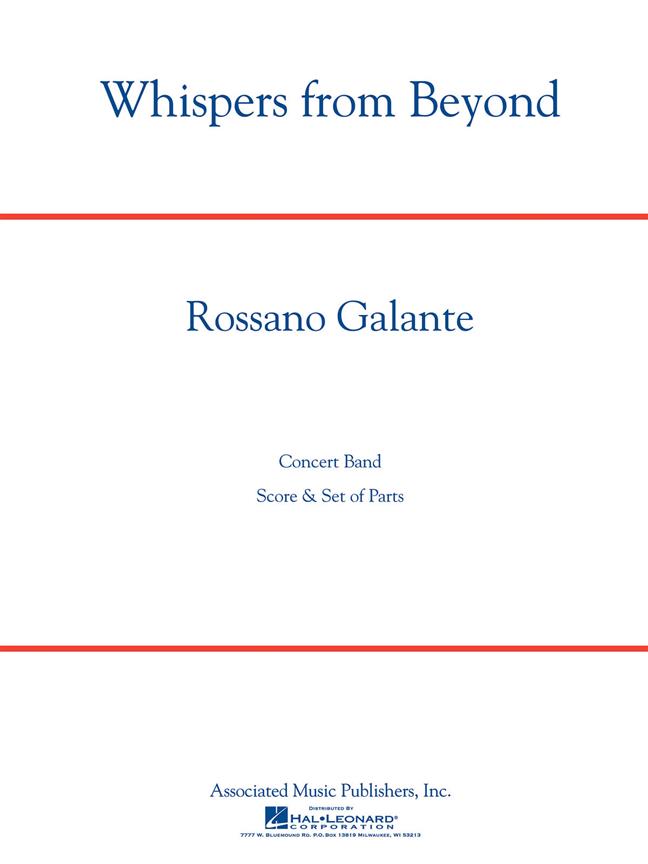 Rossano Galante: Whispers from Beyond (Partituur Harmonie)