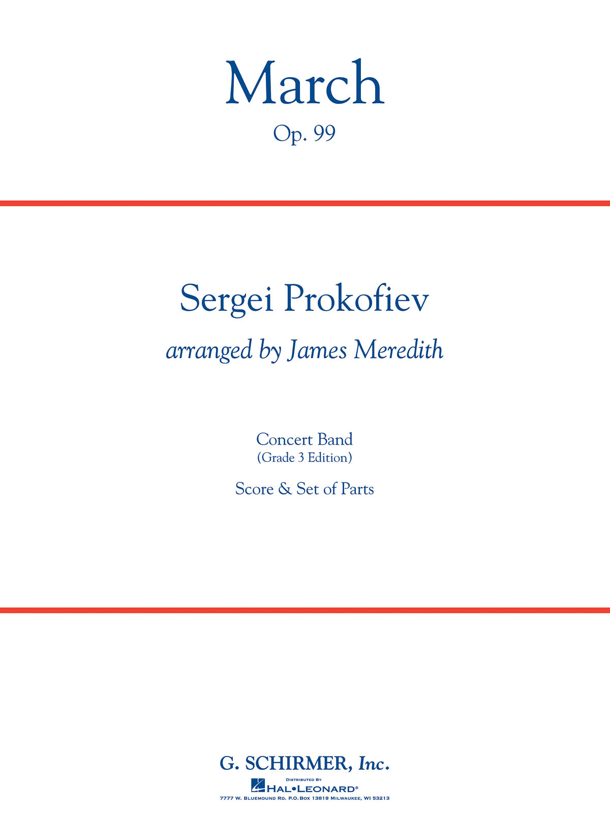 Sergei Prokofiev: March, Op. 99 (Harmonium)